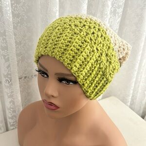 Slouching handmade crochet hat